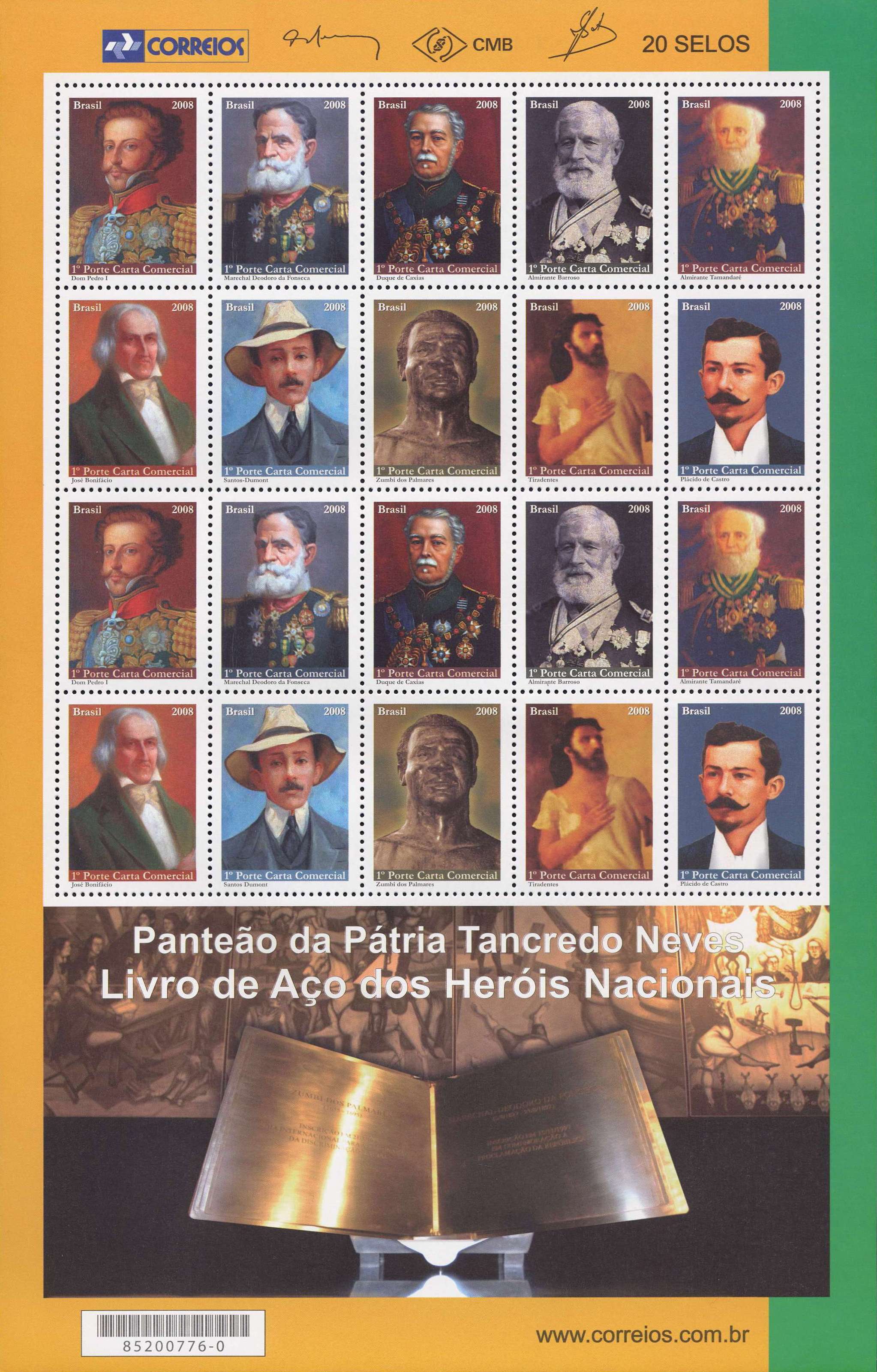BOOK STAMPS BRAZIL